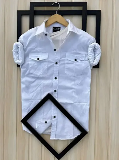 Stylish Double Pocket Shirts For Men Cargo Shirts