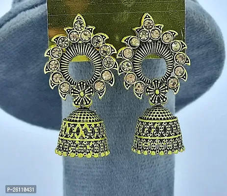 Oxidize Small Size Earring Jhumka For Women Girls-thumb0