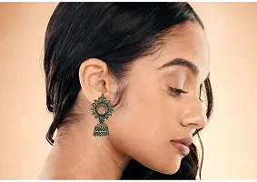 Oxidize Small Size Earring Jhumka For Women Girls-thumb2