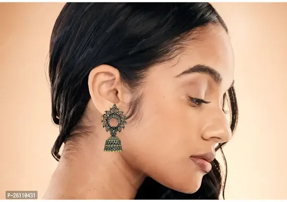 Oxidize Small Size Earring Jhumka For Women Girls-thumb3