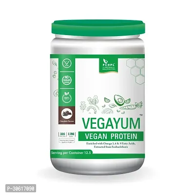 PCHPL wellness Vegayum Vegan Protein Powder- 500g | BCAA 2.79G with omega 3, 6  9 fatty Acids (Pack of 1)