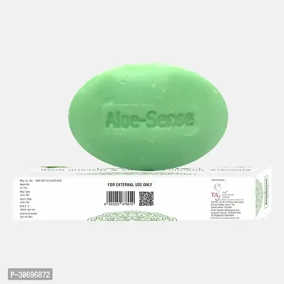 The Aesthetic Sense Aloe-Sense Soap- With the benefits of Aloe Vera, Vitamin E  Glycerine (75 gm)(3 Pack)-thumb2