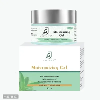 Just Awe Water-Based Moisturizing Gel - 50ml | Non-Greasy Advanced Gel Formula Infused with Aloe Vera Extract  Vitamin E-thumb3