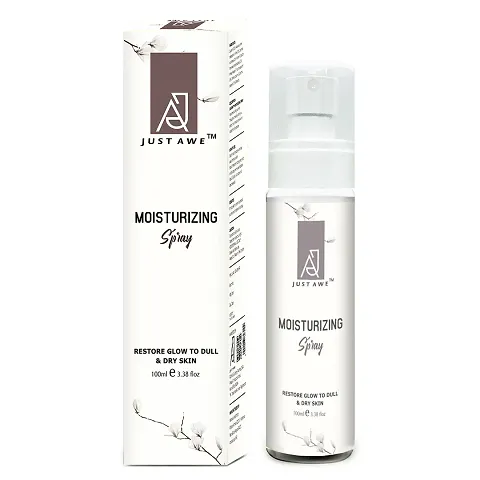 Just Awe Moisturizing Spray 100ml | Moisturizer for Restores Glow to Dull  Dry Skin | Suitable for All Type Skin | Easy Application Formula | Sulphate Free  Paraben Free | Mist Spray for Women  Men