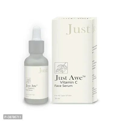 JUSTAWE Vitamin C Face Serum | Suitable for All Skin Type | 30ml Vit C Formula for Men and Women | Face Serum with Hyaluronic Acid, Niacinamide, and Gold Microparticles for a Radiant Glow-thumb0