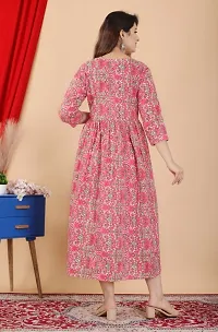 Women Rayon malticolour Printed feeding  gown-thumb1