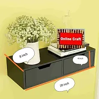 wooden wall drawer red color-thumb2