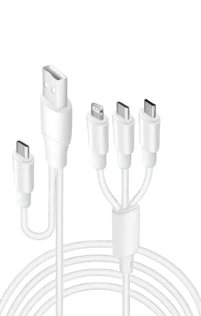 5 in 1 Usb + Type C Good Charging Cable for Micro USB, i-Phone  Type C Devices 1.2 m Cable