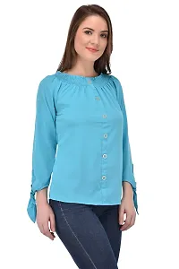 Femninora Women'S Blue Tops-thumb1