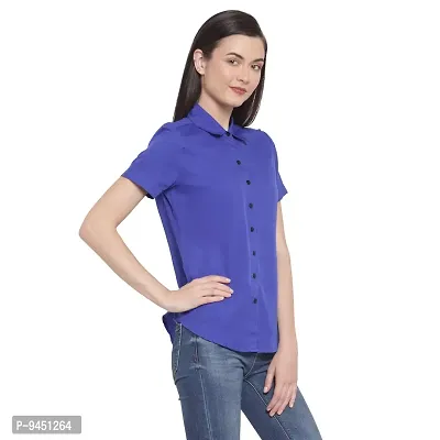 Femninora Women's Half Sleeves Casual Shirt-thumb2