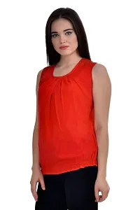 Femninora Women's Red Color Casual Top-thumb2