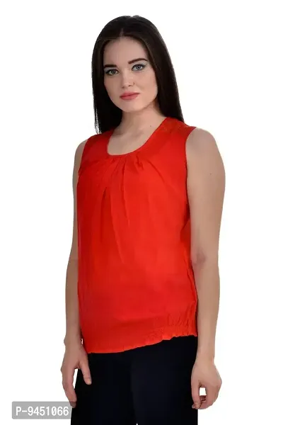 Femninora Women's Red Color Casual Top-thumb3