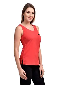 Femninora Women's Red Color Casual Top-thumb2