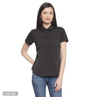 Femninora Women's Half Sleeves Casual Shirt-thumb1