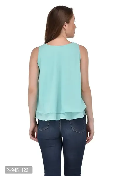 Femninora Women'S Light Blue Tops-thumb4