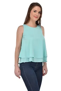 Femninora Women'S Light Blue Tops-thumb2