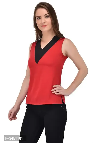 Femninora Women'S Red Tops-thumb3