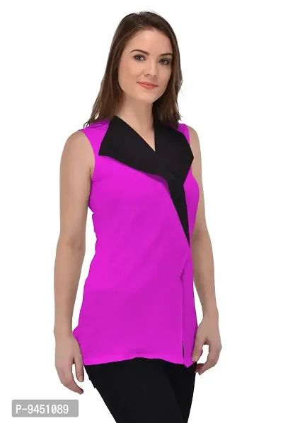 Femninora Women'S Purple Tops-thumb3