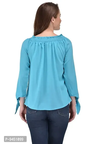 Femninora Women'S Blue Tops-thumb4