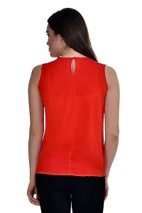 Femninora Women's Red Color Casual Top-thumb3