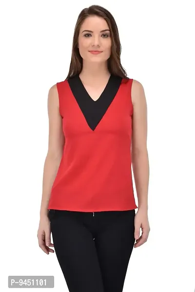 Femninora Women'S Red Tops-thumb0