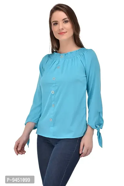 Femninora Women'S Blue Tops-thumb3