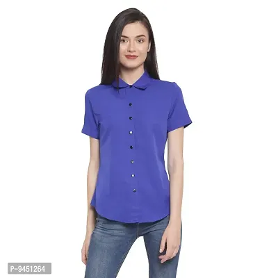 Femninora Women's Half Sleeves Casual Shirt-thumb0