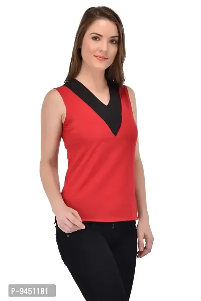 Femninora Women'S Red Tops-thumb2