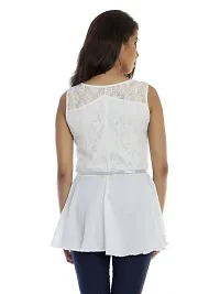 Femninora White Net Tunic-thumb3