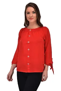 Femninora Women'S Red Tops-thumb2