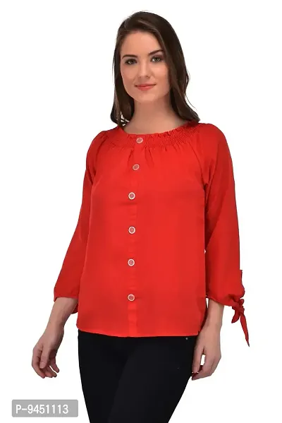 Femninora Women'S Red Tops-thumb3