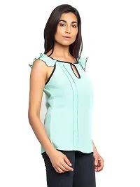 Femninora Women's Aruba Blue Color Top-thumb2