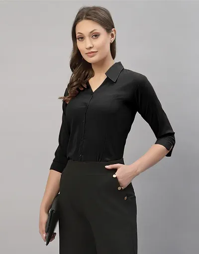 Elegant Crepe Shirt For Women