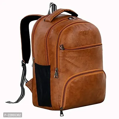 40L Casual PU Leather Laptop Backpack School/college/Travel Bags For Men  Women-thumb4