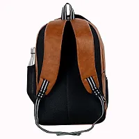 40L Casual PU Leather Laptop Backpack School/college/Travel Bags For Men  Women-thumb4