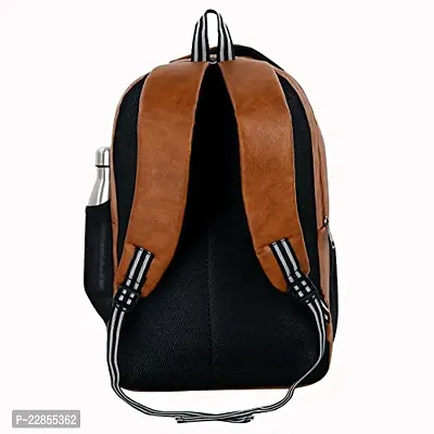 40L Casual PU Leather Laptop Backpack School/college/Travel Bags For Men  Women-thumb5