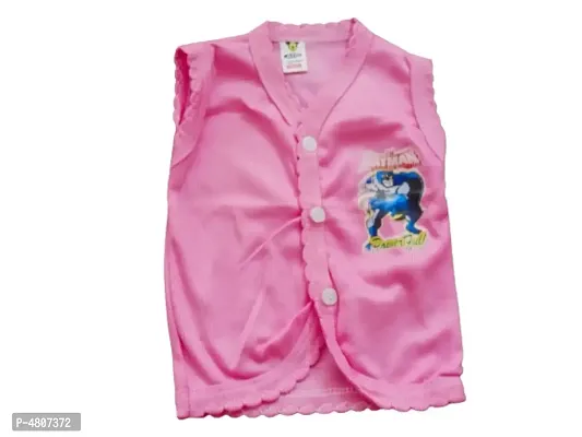 Stylish Pink Cotton Printed Top Bottom Set For Kids-thumb2