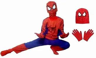 Superhero Costume Dress Set of 3 (Costume,Gloves,Mask)-thumb1