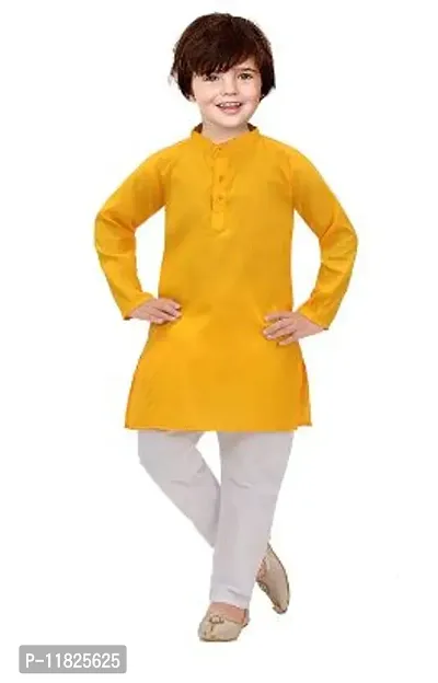 Boys Cotton Blend Regular Solid-Punjabi/Kurta Pajama Set-thumb0
