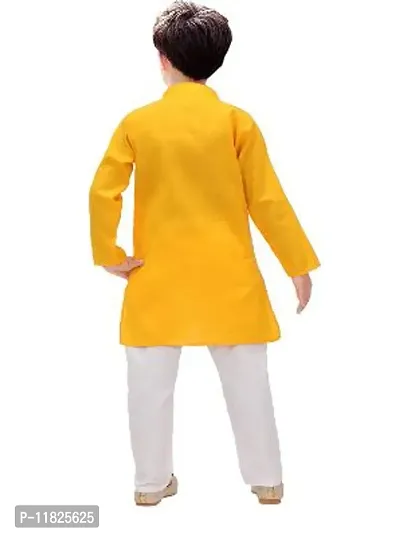 Boys Cotton Blend Regular Solid-Punjabi/Kurta Pajama Set-thumb2