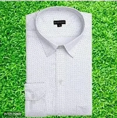 Reliable White Cotton Solid Long Sleeves Casual Shirts For Men