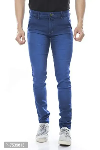 moudlin Men's Slim Fit Jeans (moudlin-mikado_jeans-blue_28_Navy Blue_28)-thumb0
