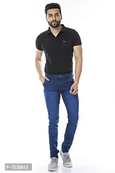 moudlin Men's Slim Fit Jeans (moudlin-mikado_jeans-blue_28_Navy Blue_28)-thumb3