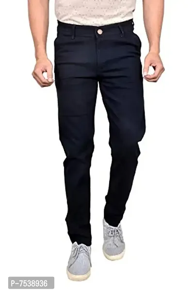 MOUDLIN Slimfit Streachable Black Jeans_36 for Men(Pack of 1)
