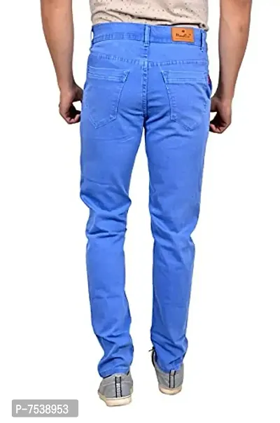 MOUDLIN Slimfit Streachable Lightblue Jeans_34 for Men(Pack of 1)-thumb2