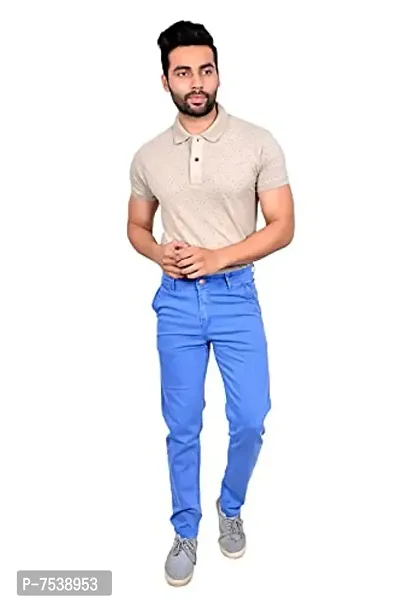 MOUDLIN Slimfit Streachable Lightblue Jeans_34 for Men(Pack of 1)-thumb4
