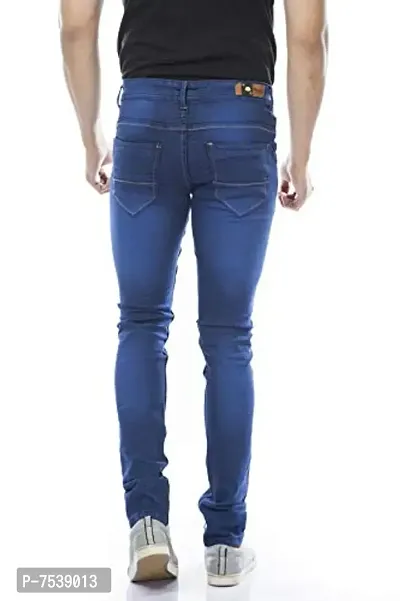 moudlin Men's Slim Fit Jeans (moudlin-mikado_jeans-blue_28_Navy Blue_28)-thumb4