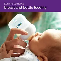 Philips Avent 260ml Natural Feeding Bottle (Clear, Pack of 2)-thumb1