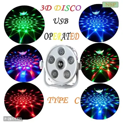 3D MULTICOLOR /USB DISCO LIGHT / POWER BANK OPERATED/ MOBILE CHARGER OPERATED-thumb0