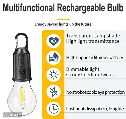 Multipurpose Portable LED Light USB Rechargeable Emergency Work Light  / Hanging / Clamp Light (1 Pc)-thumb2